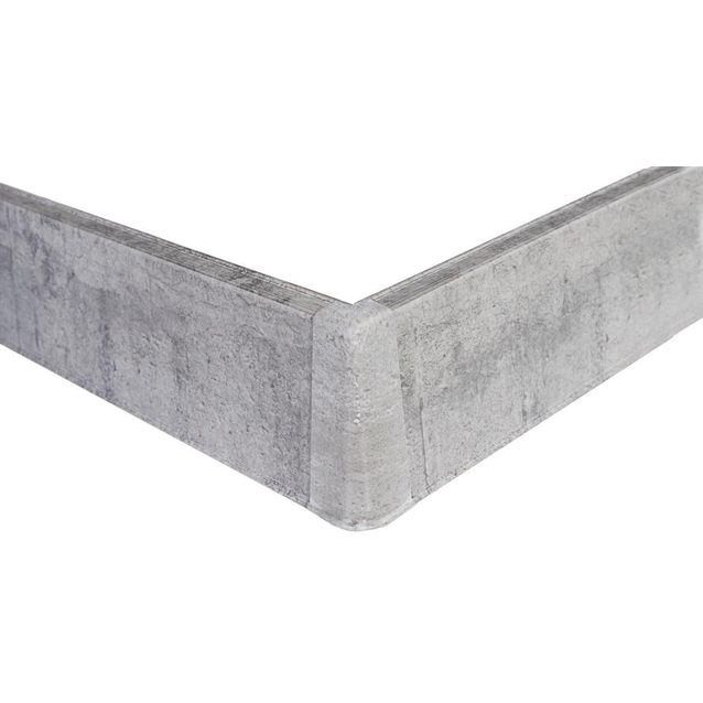 Jalkalistan ulkokulma Maler PVC 22x75mm harmaa tammi