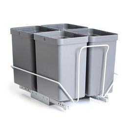 Jätelajitteluvaunu Grip HT 4x10L harmaa