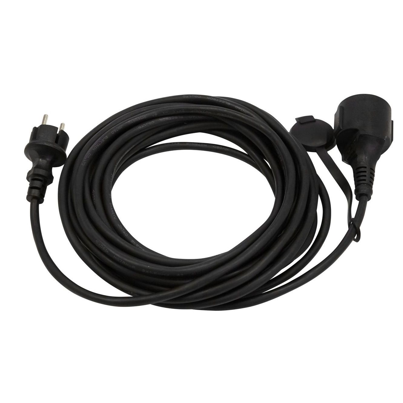 Jatkojohto HEAT1 ulkokäyttöön 10 metriä musta