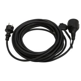 Jatkojohto HEAT1 ulkokäyttöön 10 metriä musta