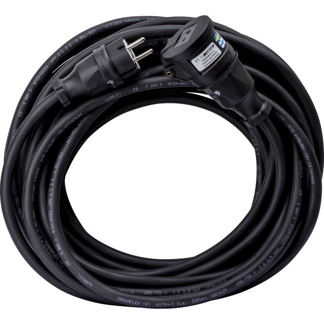 Jatkojohto Gelia 1-osainen 25m H07RN-F 3x2.5 IP44