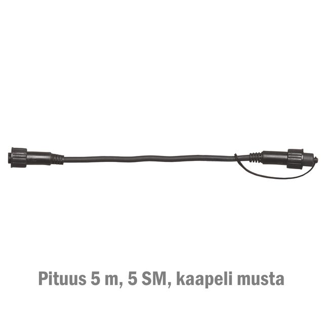 Jatkokaapeli System LED Extra musta 5 m