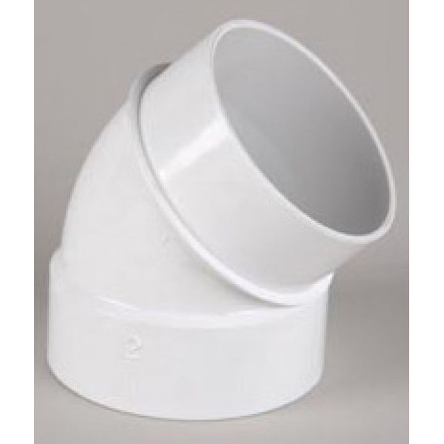 Jatkokulma 45° Smart keskuspölynimurijärjestelmiin