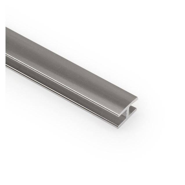 Jatkolista Aluco välitilalevylle H-profiili kromi 3650 mm
