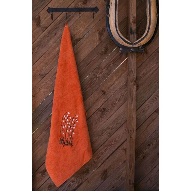 Jättipyyhe Pikkupuoti Suovilla 100x150 cm oranssi