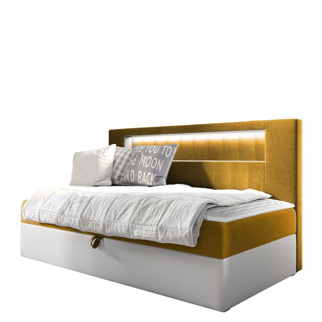 Jenkkisänky 100x200 JUNIOR GOLD 2, keltainen (4122)