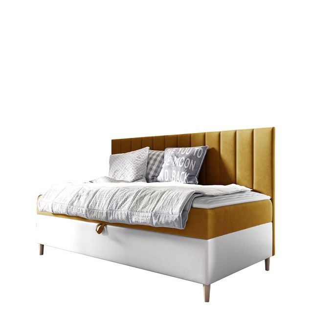 Jenkkisänky 100x200 JUNIOR MAJA 2, keltainen (2326)