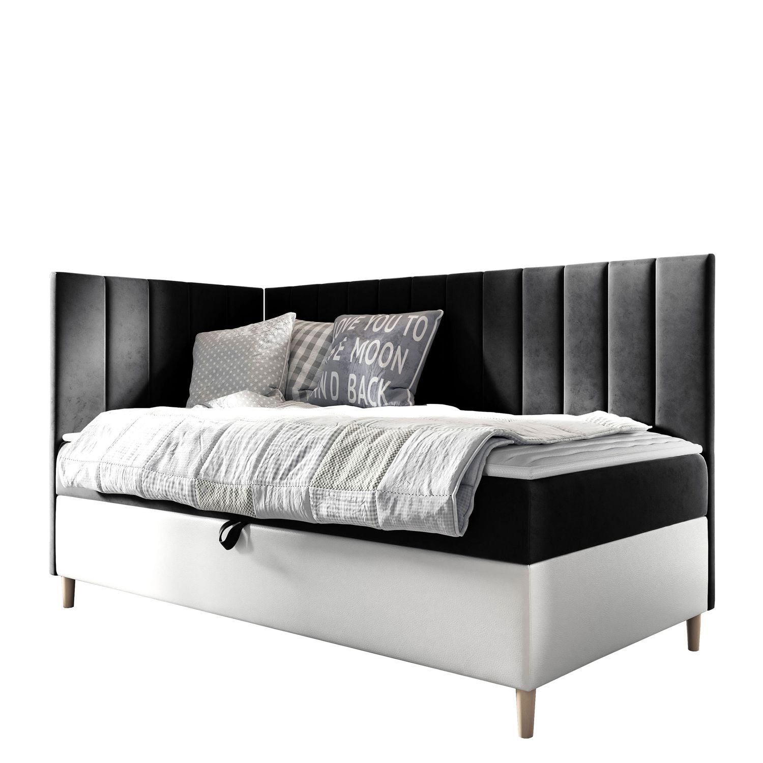 Jenkkisänky 80x200 JUNIOR MAJA 3, musta (2401)