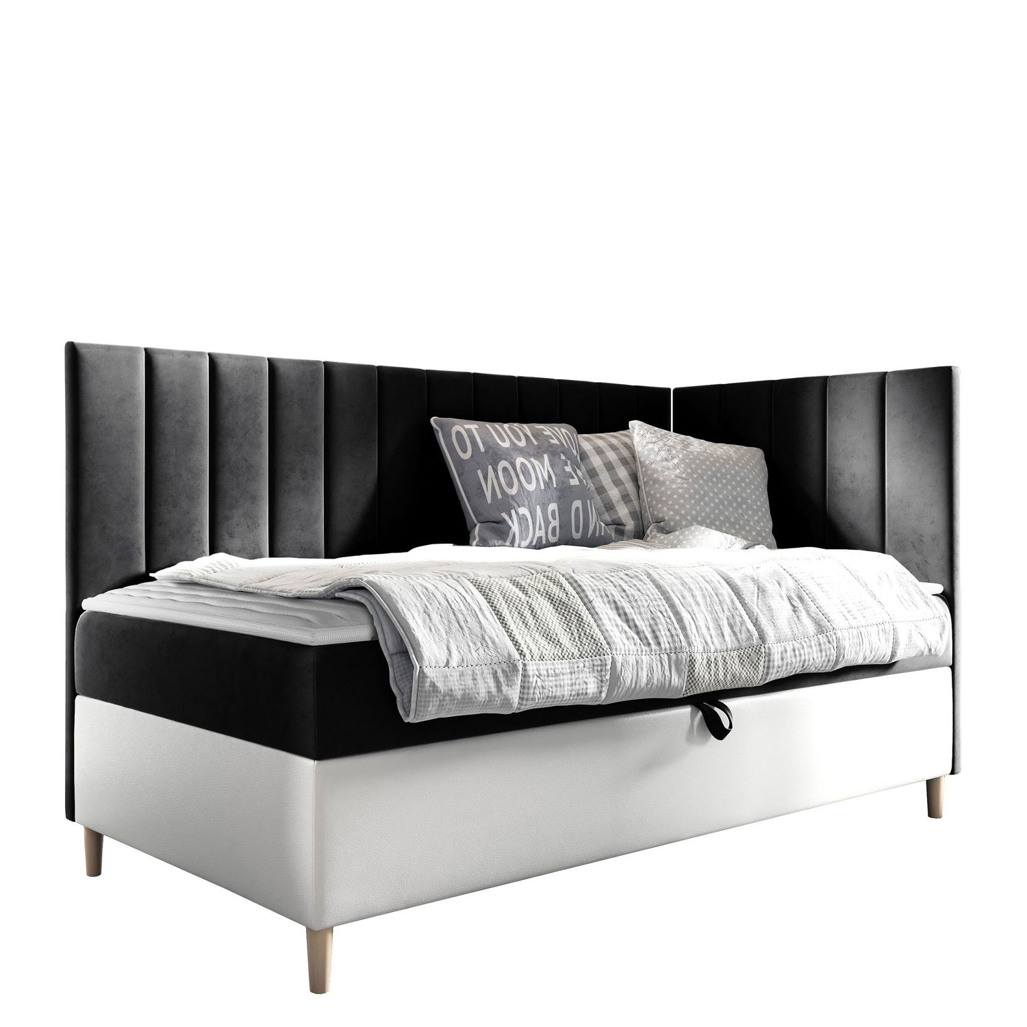 Jenkkisänky 80x200 JUNIOR MAJA 3, musta (4470)