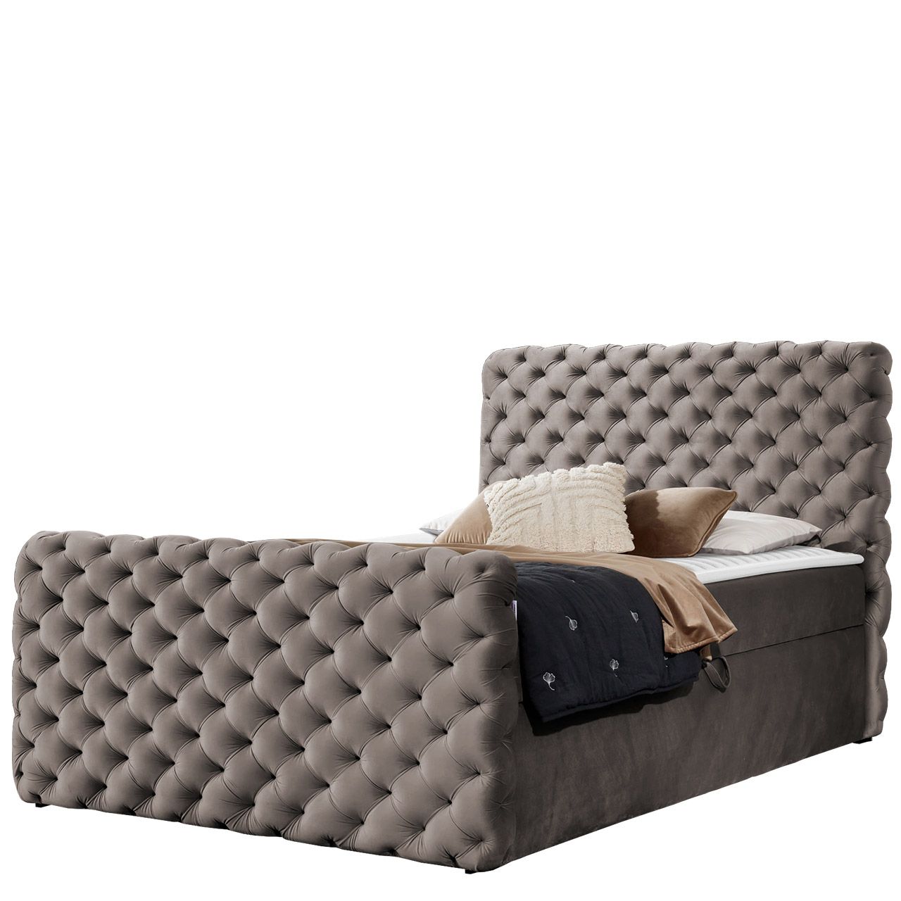 Jenkkisänky CHESTERFIELD LUX 180x200, beige (5130)