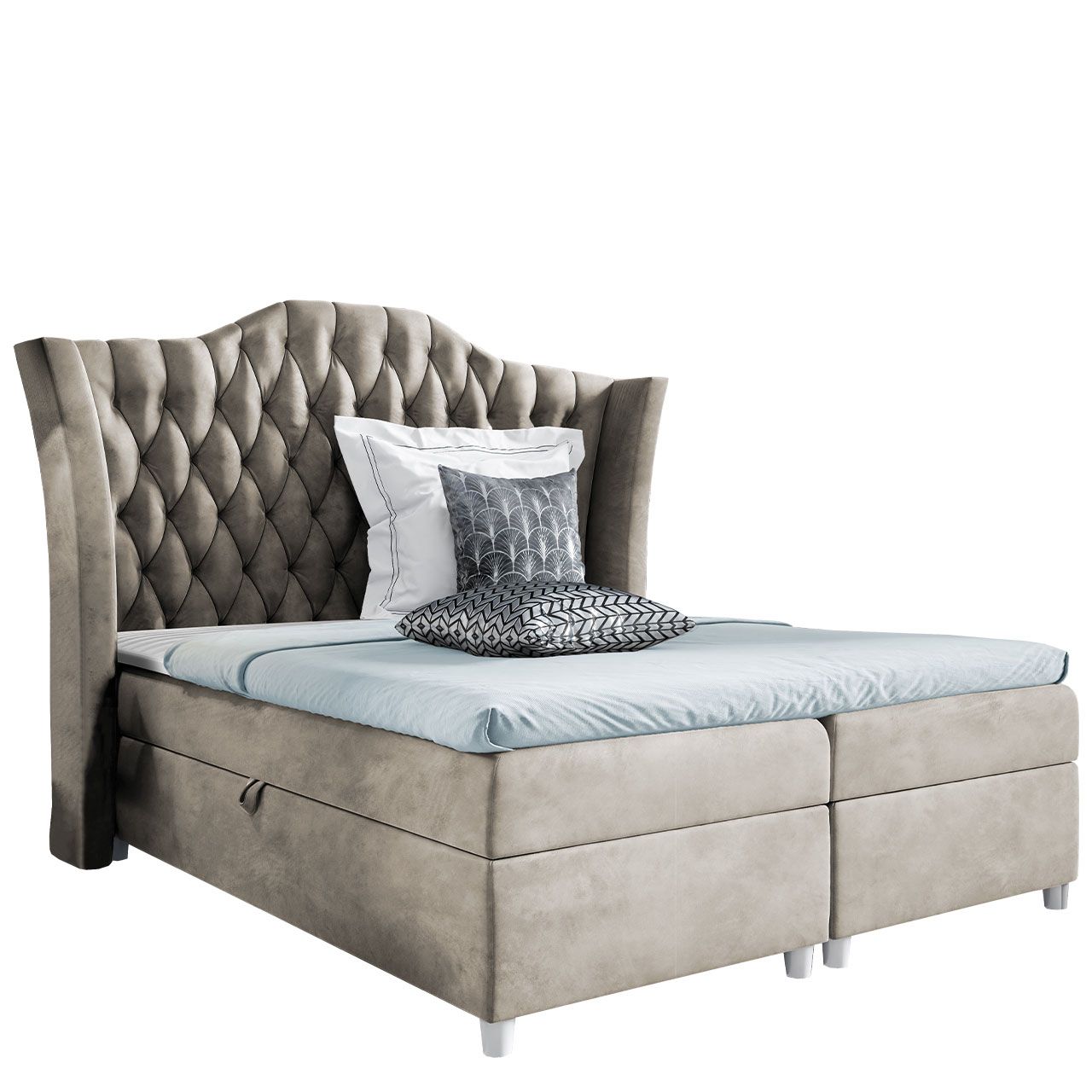 Jenkkisänky COLOMBO 120x200 + sijauspatja, beige (5428)