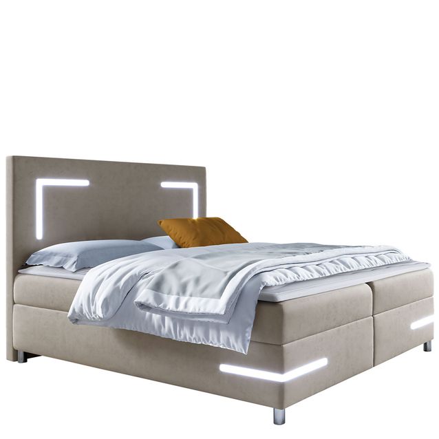 Jenkkisänky DELOS LED 120x200, beige (8978)