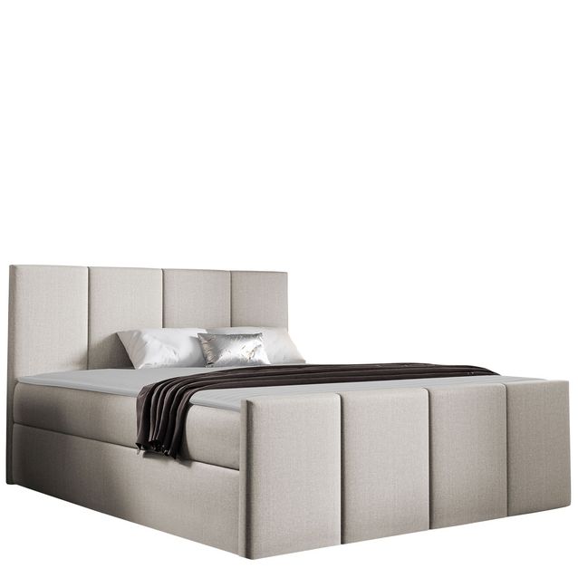 Jenkkisänky LARS 120x200 + sijauspatja, beige (8827)