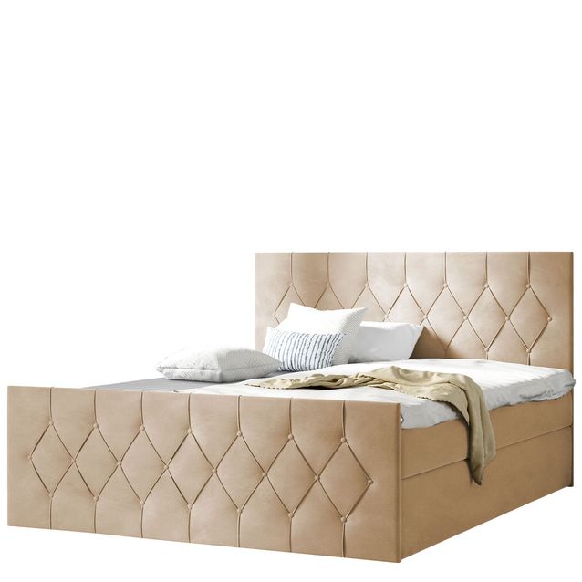 Jenkkisänky SKY LUX 120x200 + sijauspatja, beige (9452)