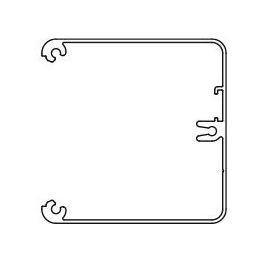 Pienkanavan runko Ductel Twist TBA 652-1 65x66 alumiini