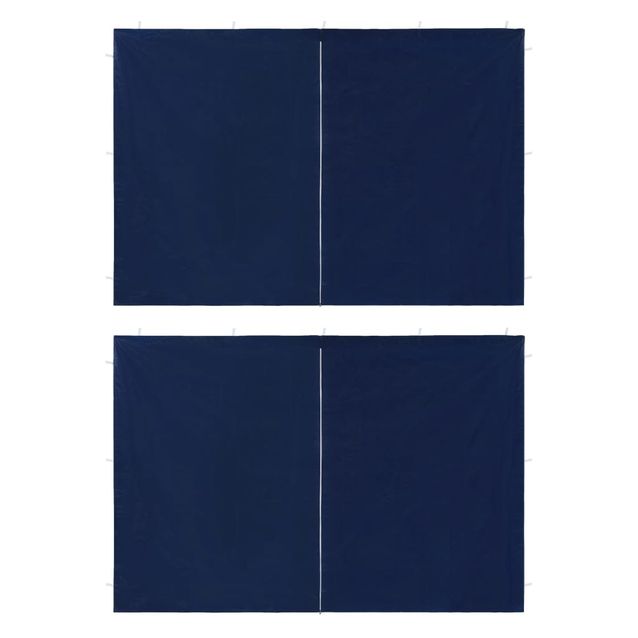 Juhlateltan sivuseinä vetoketjulla 2 kpl PE sininen