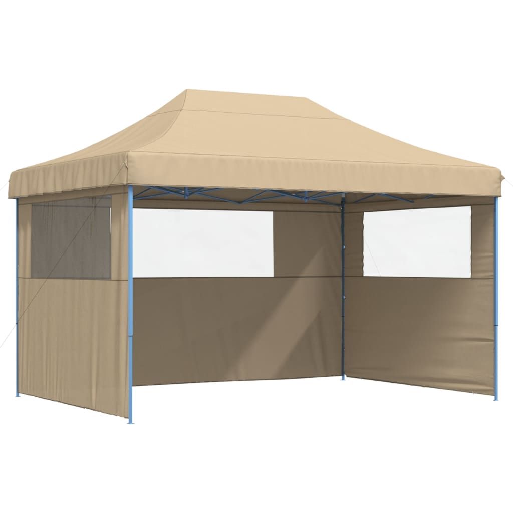 Juhlateltta pop-up taitettava 3 sivuseinällä beige (05015)