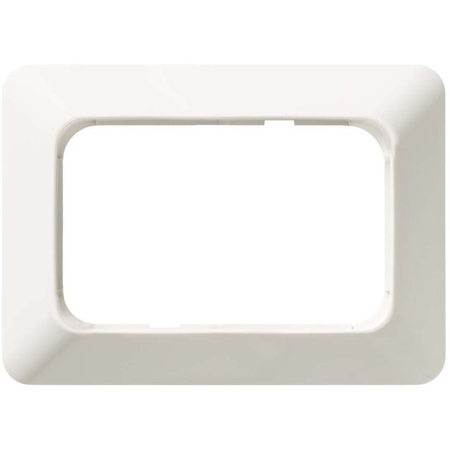 Jussi peitelevy yhdelle kaksoispistorasialle, IP21, 85mm, valkoinen