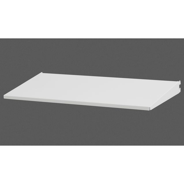 Valkoinen Elfa Utility Home -malliston käännettävä hylly 598x48x267 mm