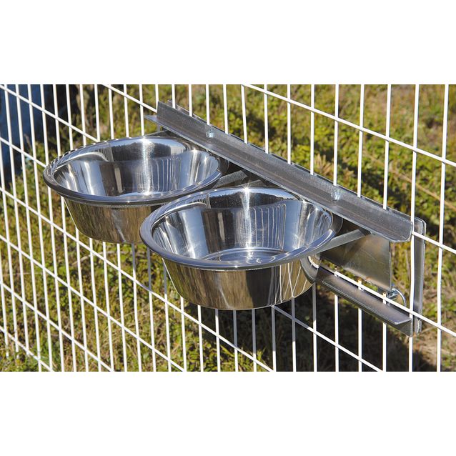 Kääntyvä kuppiteline verkkotarhaan Jämpti 2 x 2,8 l