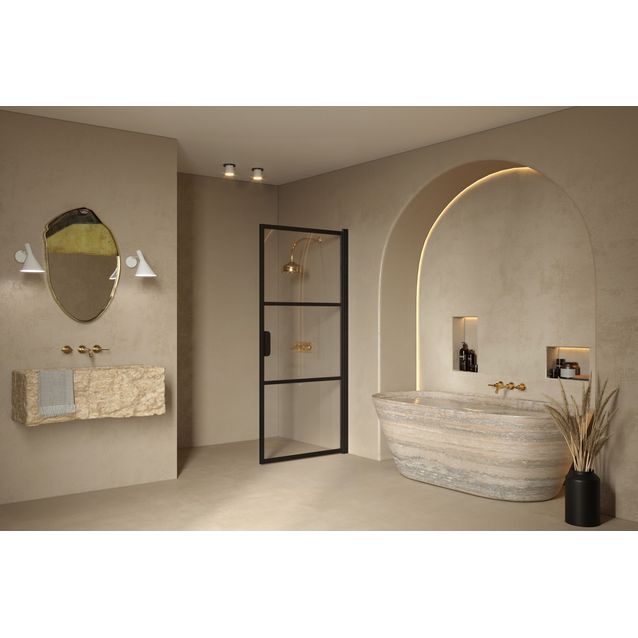 Kääntyvä suihkuovi Hietakari Bläk 735 Tokyo 1950x895 mm