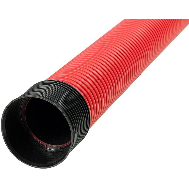 Kaapelinsuojaputki Meltex, TEL B Ø110/95 mm x 6 m, punainen, tupla