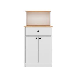 Kaappi Linento Furniture Mocha, valkoinen/atlassetri