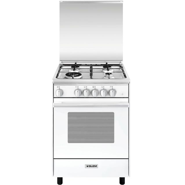 Kaasuliesi Glemgas Elegance 60 cm valkoinen