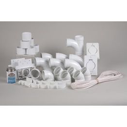 Kahden imurasian asennusarja Beam Inno IK-250 valkoinen