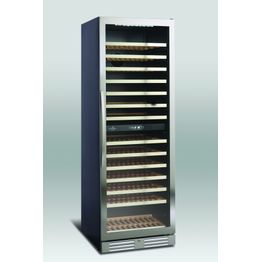 Kahden lämpötilan viinikaappi Scandomestic SV124X 60x176.4cm teräs