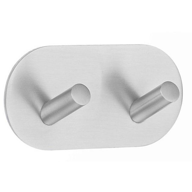 Kaksoiskoukku Smedbo B 1091 tarrakiinnitteinen harjattu