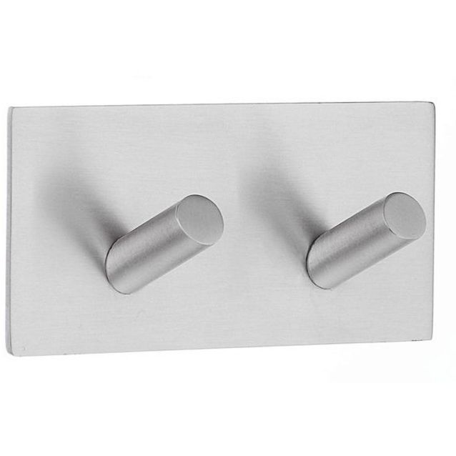 Kaksoiskoukku Smedbo B 1093 tarrakiinnitteinen harjattu