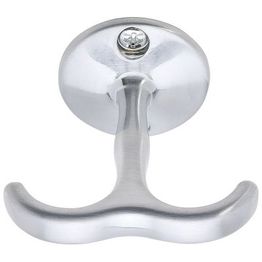 Kaksoiskoukku Beslag Design Siljan harjattu kromi