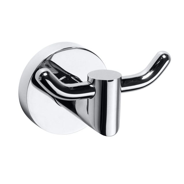 Kaksoispyyhekoukku Bemeta Omega, 84 mm, kromi