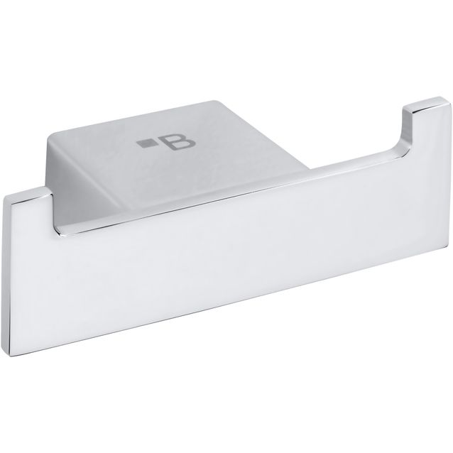 Kaksoispyyhekoukku Bemeta Via, kromi