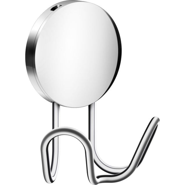 Kaksoispyyhekoukku Beslagsboden BK356 tarrakiinnitys kromi