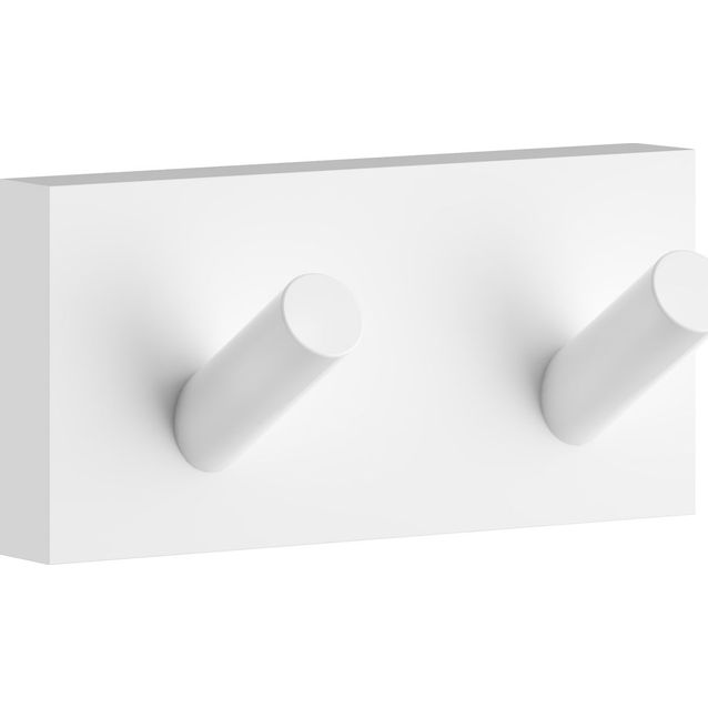 Kaksoispyyhekoukku Smedbo House RX356 valkoinen