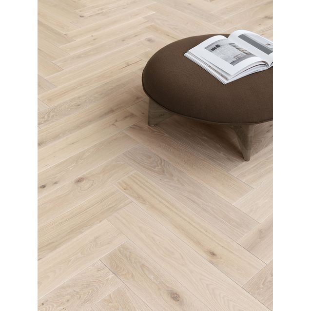 Kalanruotoparketti Tarkett Segno Tammi Lime Stone vaalea harjattu öljyvahattu