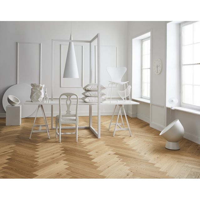 Kalanruotoparketti Tarkett Segno Tammi luonnollinen harjattu öljyvahattu oikea