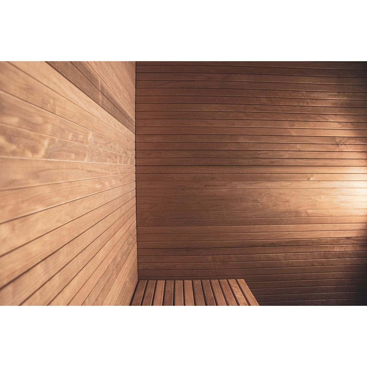 Saunapaneeli Karava Kallio 1-valeura 15x90x3000 mm thermohaapa käsittelemätön lisäkuva