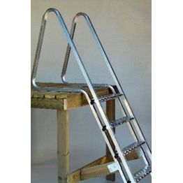 Laituritikkaat kallistetut 9 askelmaa anodisoitu alumiini