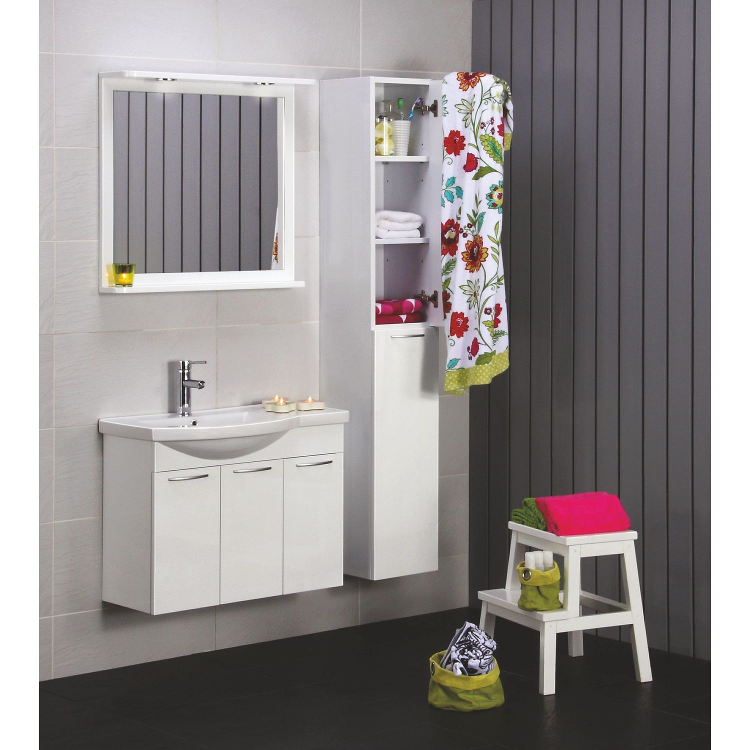 Noro Fix 750 kalusteet kylpyhuoneessa