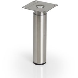 Kalustejalka Grip Rev 135-235 mm harjattu ruostumaton teräs