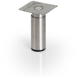 Kalustejalka Grip Rev 85-130 mm harjattu ruostumaton teräs