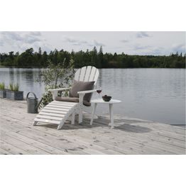 Kalustesetti Lancaster kansituoli ja Ø50cm pöytä valkoinen