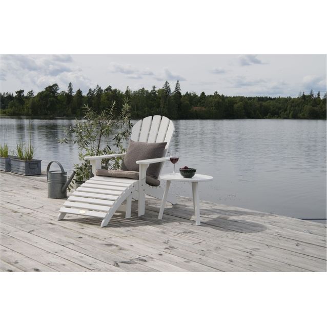 Kalustesetti Lancaster, kansituoli ja Ø50cm pöytä, valkoinen