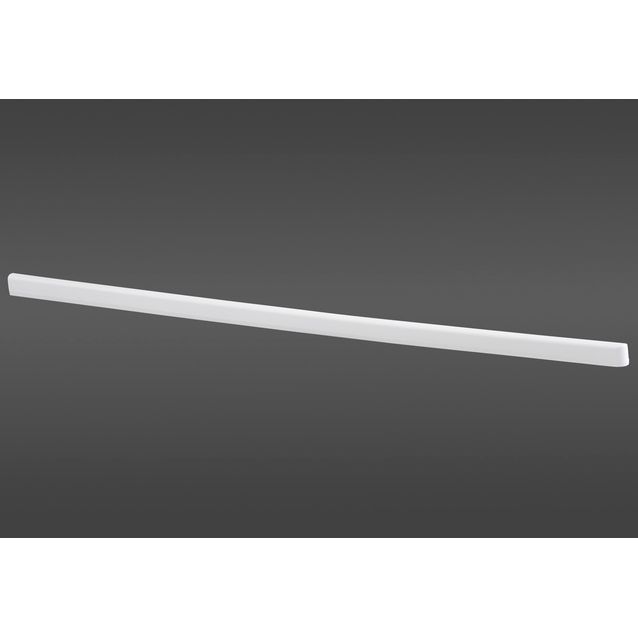 Valkoinen kannatinsuoja 50 viimeistelee hyllyn vasemmanpuoleisen kannattimen asennuksen