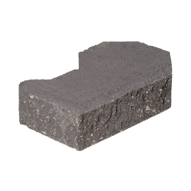 Kansikivi kulmaan HB-Betoni oikea 364x215x100 mm musta