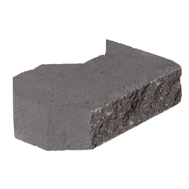 Kansikivi kulmaan HB-Betoni vasen 364x215x100 mm musta