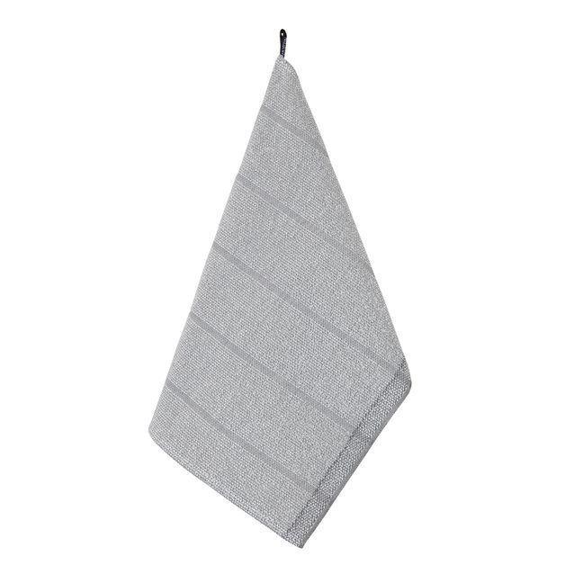 Käsipyyhe Jokipiin Pellava laituri 75x50 valkoinen/tummanharmaa